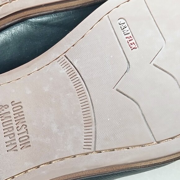 Johnston & Murphy Black Sheepskin Split-Toe Oxford Shoes J&M Flex Soles Mens 13 - Picture 16 of 16